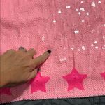 Mainstrip size large Western Nashville cowboy hat tunic top pink sequins flaw Silver Photo 5