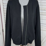 Victoria's Secret Victoria’s Secret Sport Embroidered Back Full Zip Sweatshirt Jacket Black Large Photo 0