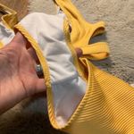 Cupshe  Bikini Size‎ Medium Orange Ribbed Side Cut Outs Swimsuit Photo 6