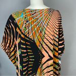 Handmade Kaftan Dress Trippy Print Graphic Maxi Women Lounge Beach V-Neck Caftan Photo 9