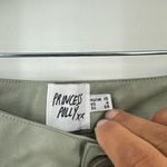 Princess Polly  Women's Pleated High Rise Charly Straight Pants Sage Green Size 6 Photo 3