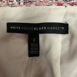 White House | Black Market Women's Tweed Fringe Pencil Skirt Pink Classic Size 2 Photo 10