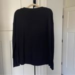 Athleta  black COASTER LUXE SWEATSHIRT thumbholes pullover top Photo 6