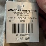 Amanda Smith  Petites 100% linen tan skirt. Size 10 petite Photo 8