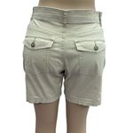 Lee  Sinfully Soft Cream Khaki High Waist Button Flap Pocket Shorts Womens 8 Photo 5
