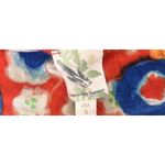 Anthropologie  High-Low Poppy Ruffle Top Cap Sleeves Abstract Art to Wear S Photo 2