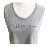 Fabletics  Women’s Cute AF Muscle Workout Tank Size Medium Grey Gym Athletics Photo 3