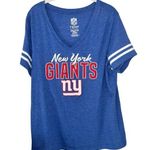 NFL Blue New York Giants Football  Top V-Neck Sports Shirt Women’s Size XXL Fit! Photo 0