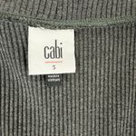 CAbi  Ribbed Knit Midi Dress Long Sleeve Casual Everyday Gray Size‎ S Photo 7