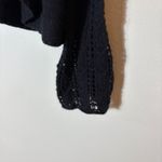 NWT Hanna Andersson Merino Wool Open Front Cardigan Sweater Black XL Photo 1