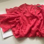 NWT Melonie T women’s coral lace bell sleeve shift dress, size 16 Photo 0