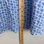 Grand & Greene Shirt Women Large White Blue Printed Balloon Sleeve Blouse Bloom Photo 8