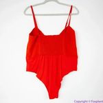 Eloquii NEW ‎ red Tie Front Bustier Bodysuit, women plus size 28 Photo 6