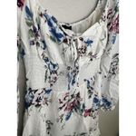 Lumiere Dress Womens Small Floral Smocked Waist Long Sleeve Urban Outfitters White Photo 1