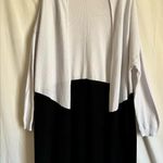 Terra & Sky Elegant Black and White Women's Sweater Cardigan Photo 0