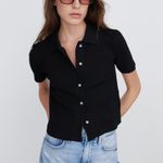 ZARA The True Slim Boyfriend Mom High Rise Waisted Ripped Distressed Jeans Denim Pants Photo 7