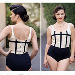 Vintage Chas L. Lewis Hollywood Bodysuit – 1940s–50s Pin Photo 1