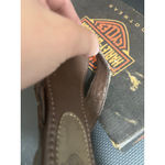 Harley Davidson  Womens Flip Flo Sandals Leather Brown Woven Biker Boho Size 5.5 Photo 5