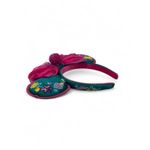 Disney Parks Encanto Minnie Mouse Ear Headband Satin Embroidered Bow Adults Blue Photo 2