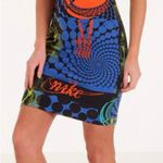 Nike  Essential Rave Bodycon Dress Graphic Print Women Medium Large Runs Small Photo 2