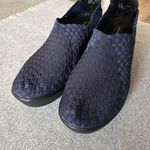 Steven By Steve Madden Women Betsi Navy Blue Woven Platform Wedge Shoes Size 10 Photo 13