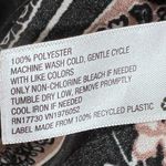 Xhilaration Long bell sleeve black and pink boho keyhole back dress with pockets size medium Photo 7