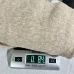 White House | Black Market WHBM Long Sleeve Cozy Polo Sweater Relaxed Cozy Knit Medium Mocha Cream Photo 9