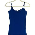 EXPRESS Y2K Vtg sexy stretch Cami tank top lace trim Blue Sz Small Dainty fairy Photo 1