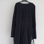 Free People  Jumpsuit Small Linen Blend Wide Leg True Lovin One Piece V Neck Boho Photo 3