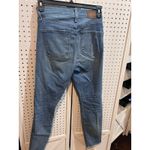 Madewell 9" High Rise Skinny Jeans Distressed Ripped Raw Hem Denim Size 29 Photo 8