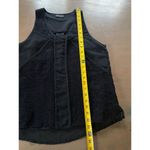 Central Park West Tank Top Women's Size Small Black Lace & block detail on Front Photo 6