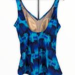 Speedo  Blue Abstract Print One Piece Swimsuit Photo 5