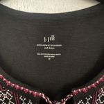 J.Jill Womens Medium Embroidered Sleeveless Knit Sun Dress Tassel Boho Festival Photo 4