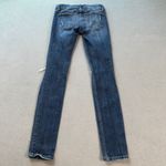 Eunina  Jeans 1 26 Maxwell Low Rise Skinny Blue Distressed Ripped Slim Denim Photo 1