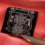 Stüssy Stussy Athletics Vintage Crown Logo Boxy Oversized Sweatshirt Coral White Small Photo 8