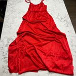 Vintage Undercover Wear Red Nylon‎ Lingerie Dress Babydoll Slip Nightie Photo 9