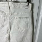 Mother Cotton White High Rise Bermuda Frayed The Undercover Knee Fray Shorts 27 Photo 5