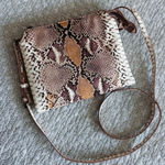 A New Day Vegan Faux Snakeskin Python Small Crossbody Bag Purse Photo 0