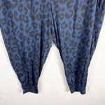 LaunGy by Giuliana Plus Size 3XP Pants Blue Black Leopard Print Knit Stretch 147 Photo 3