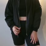 Urban Outfitters Black Bomber Jacket Photo 0