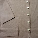 J.Crew NWT Giselle V-neck Sweater-Blazer in Heather Khaki Knit Cardigan XXS 2XS Photo 1