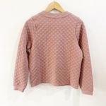 Madewell | (Re) Sourced Quilted Crop Cardigan Sweatshirt In Pink Size XS Photo 2