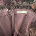 House Of CB Salima Feather Trim Off The Shoulder Long Sleeve Velvet Jumpsuit Photo 12