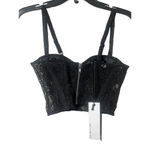 LaQuan Smith for FWRD Lace Bustier Top in Black XSmall New Womens Camisole Tank Photo 4