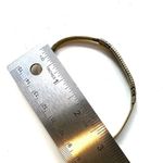 Gold tone etched open cuff bracelet Photo 6