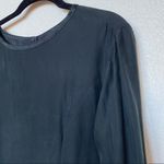 Geoffrey Beene  Sport 100% Silk Button Back Blouse Size 10 Photo 1