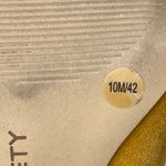 Sole Society  Mustard Suede Leather Pointed Toe Block Heel Slip On Pumps Shoes 10 Photo 5