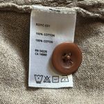 Royal Robbins  Abstract Leaves Tan Knit‎ Button-Up Cardigan Small ROYC-531 Cotton Photo 10