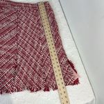 WDNY Tweed Red and White skirt with pink silk lining size 14 Photo 11