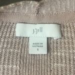 J. Jill Linen Blend Size Small Long Open Front Cardigan Rose Pink Minimalist Photo 2